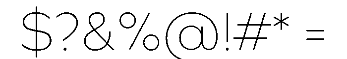 Bill Corporate Ultra Light Font OTHER CHARS