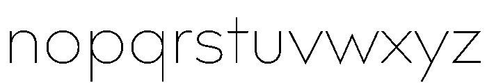 Bill Corporate Ultra Light Font LOWERCASE