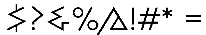 Bill Display Regular Font OTHER CHARS
