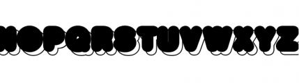 BigBlack Shadow Xtra Font UPPERCASE