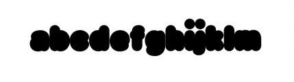 BigBlack Xtra Font LOWERCASE