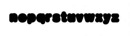 BigBlack Xtra Font LOWERCASE