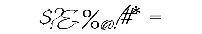 Bianca Regular Font OTHER CHARS