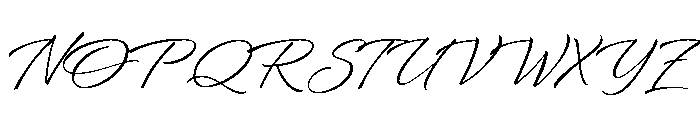 Bianca Regular Font UPPERCASE