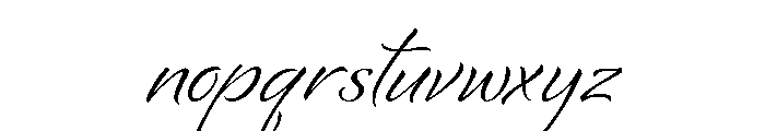Bianca Regular Font LOWERCASE