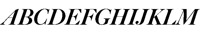Big Caslon CC Black Italic Font UPPERCASE