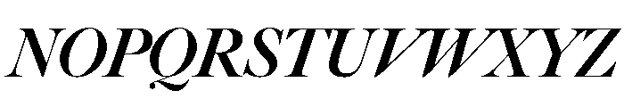 Big Caslon CC Black Italic Font UPPERCASE