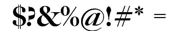 Big Caslon CC Black Font OTHER CHARS