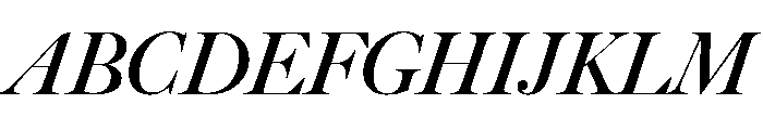 Big Caslon CC Bold Italic Font UPPERCASE