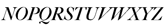 Big Caslon CC Bold Italic Font UPPERCASE