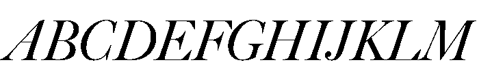 Big Caslon CC Regular Italic Font UPPERCASE