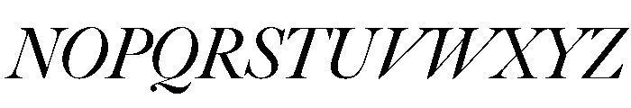 Big Caslon CC Regular Italic Font UPPERCASE