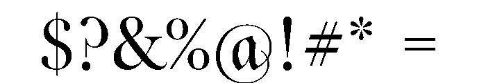 Big Moore Regular Font OTHER CHARS