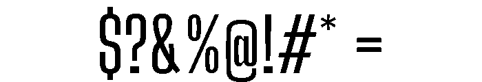 Big Shoulders Display Medium Font OTHER CHARS