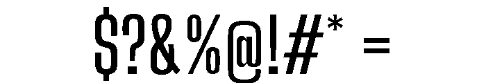 Big Shoulders Display Semi Bold Font OTHER CHARS
