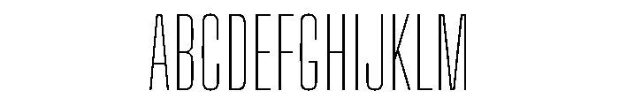 Big Shoulders Display Thin Font UPPERCASE