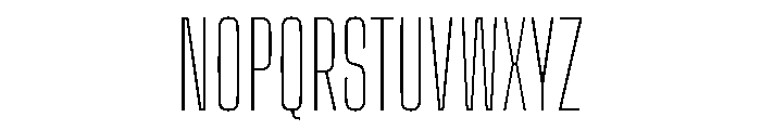 Big Shoulders Display Thin Font UPPERCASE