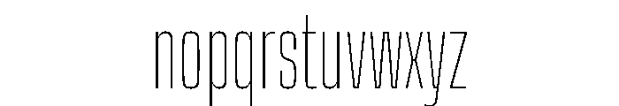 Big Shoulders Display Thin Font LOWERCASE