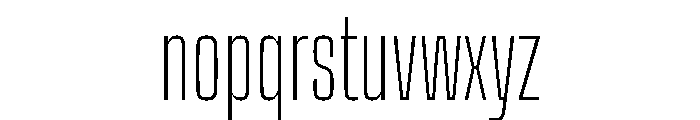 Big Shoulders Extra Light Font LOWERCASE