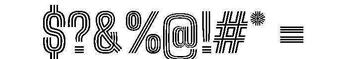 Big Shoulders Inline Black Font OTHER CHARS