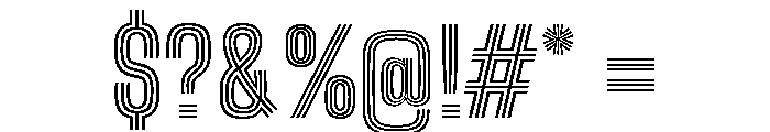 Big Shoulders Inline Display Extra Bold Font OTHER CHARS