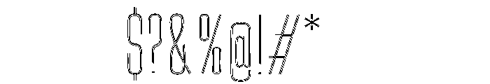 Big Shoulders Inline Display Extra Light Font OTHER CHARS