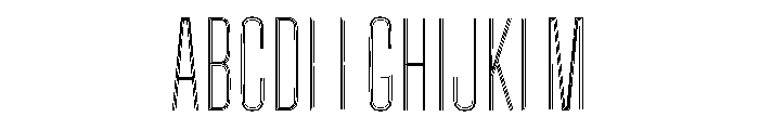 Big Shoulders Inline Display Extra Light Font UPPERCASE