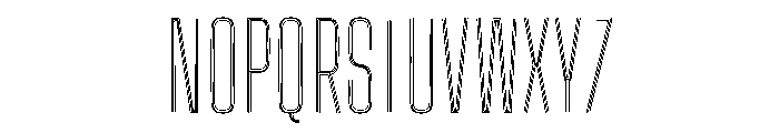 Big Shoulders Inline Display Extra Light Font UPPERCASE