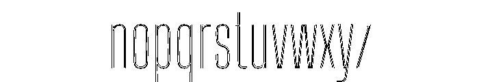 Big Shoulders Inline Display Extra Light Font LOWERCASE