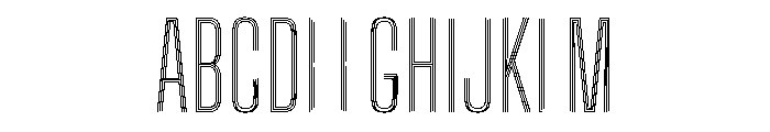 Big Shoulders Inline Display Light Font UPPERCASE