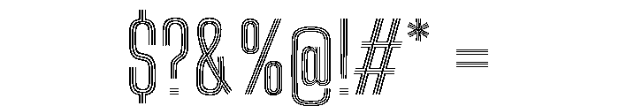 Big Shoulders Inline Display Medium Font OTHER CHARS