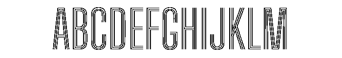 Big Shoulders Inline Display Medium Font UPPERCASE