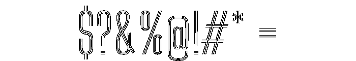 Big Shoulders Inline Display Regular Font OTHER CHARS