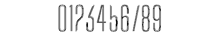 Big Shoulders Inline Light Font OTHER CHARS