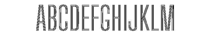 Big Shoulders Inline Regular Font UPPERCASE