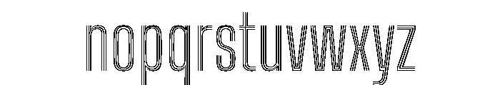Big Shoulders Inline Regular Font LOWERCASE