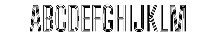 Big Shoulders Inline Semi Bold Font UPPERCASE