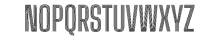 Big Shoulders Inline Semi Bold Font UPPERCASE