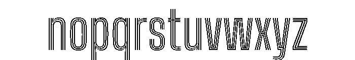 Big Shoulders Inline Semi Bold Font LOWERCASE