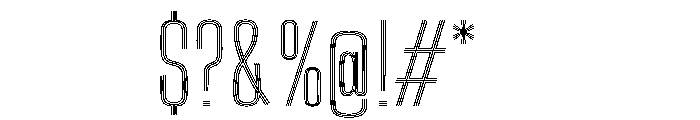 Big Shoulders Inline Text Extra Light Font OTHER CHARS