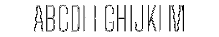 Big Shoulders Inline Text Extra Light Font UPPERCASE