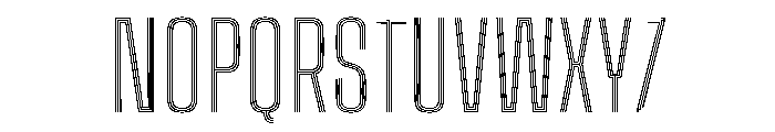 Big Shoulders Inline Text Extra Light Font UPPERCASE