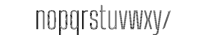 Big Shoulders Inline Text Extra Light Font LOWERCASE