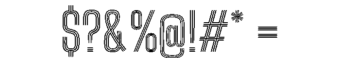 Big Shoulders Inline Text Medium Font OTHER CHARS
