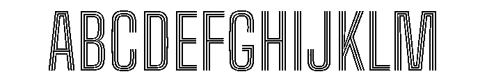 Big Shoulders Inline Text Medium Font UPPERCASE