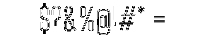 Big Shoulders Inline Text Regular Font OTHER CHARS
