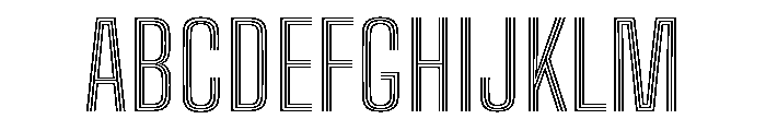Big Shoulders Inline Text Regular Font UPPERCASE