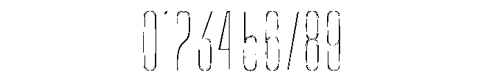 Big Shoulders Inline Thin Font OTHER CHARS