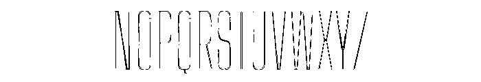 Big Shoulders Inline Thin Font UPPERCASE