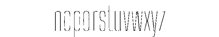 Big Shoulders Inline Thin Font LOWERCASE